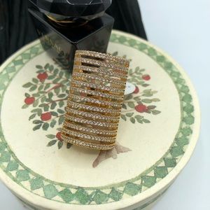 Fashion jewelry ring, rose gold plated